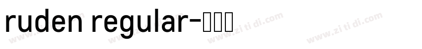 ruden regular字体转换